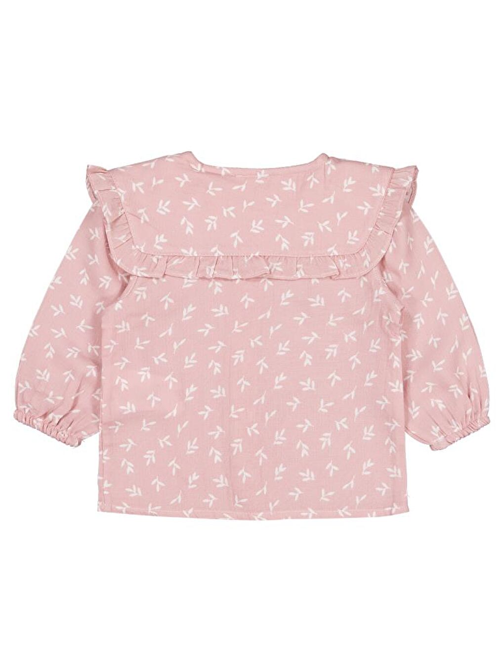 Pembe Baby Çiçek Baskılı 6-18 Ay Gömlek-1