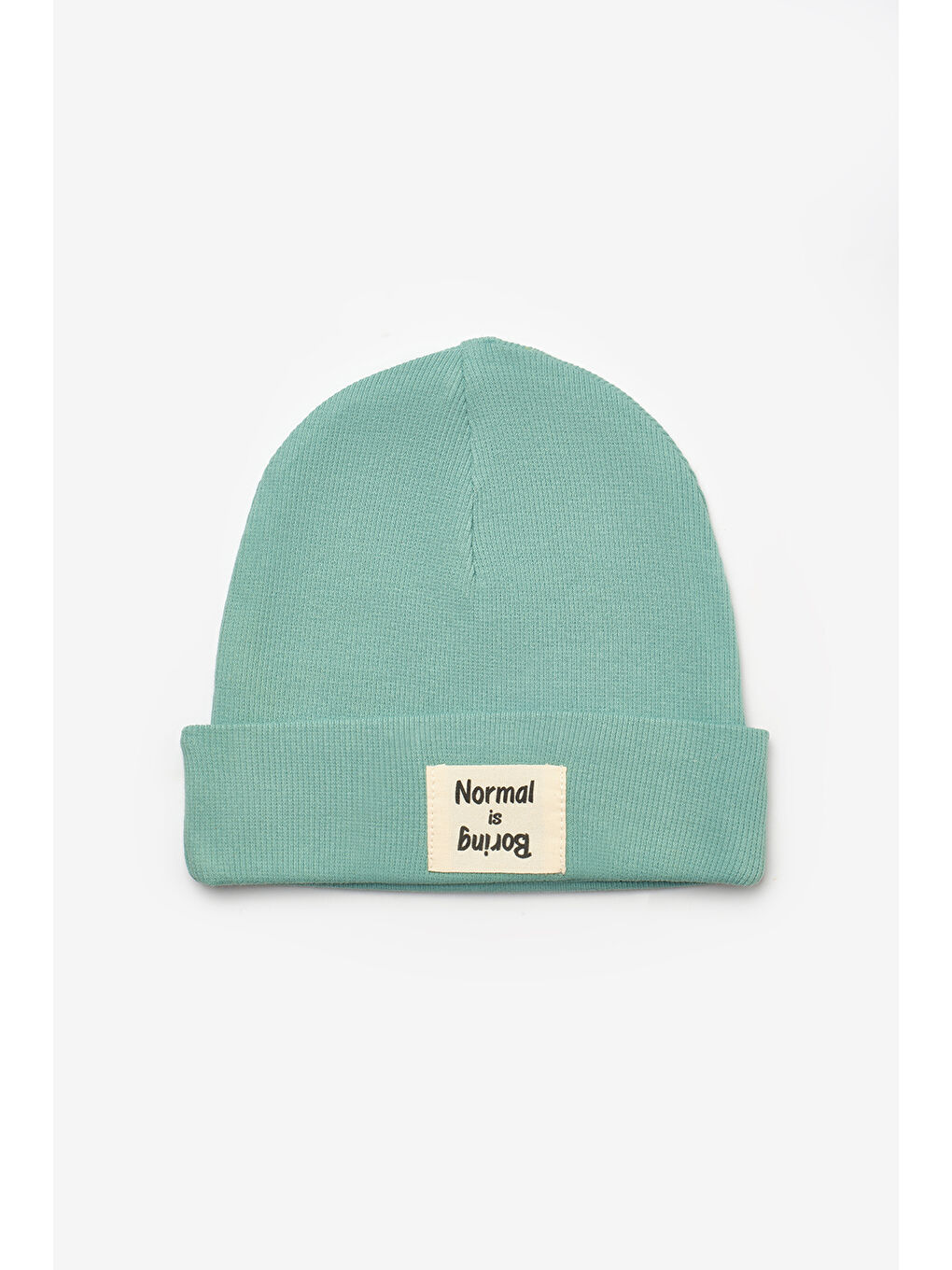 Yeşil Mint Mottolu Çocuk Bere