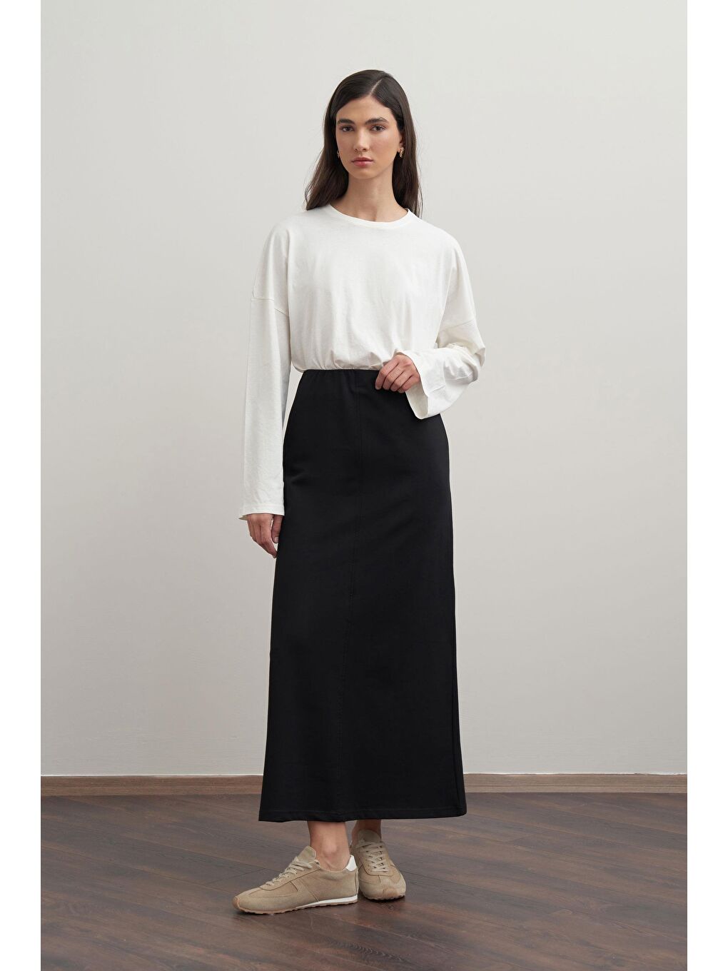 Siyah-Pamuklu Kalem Etek