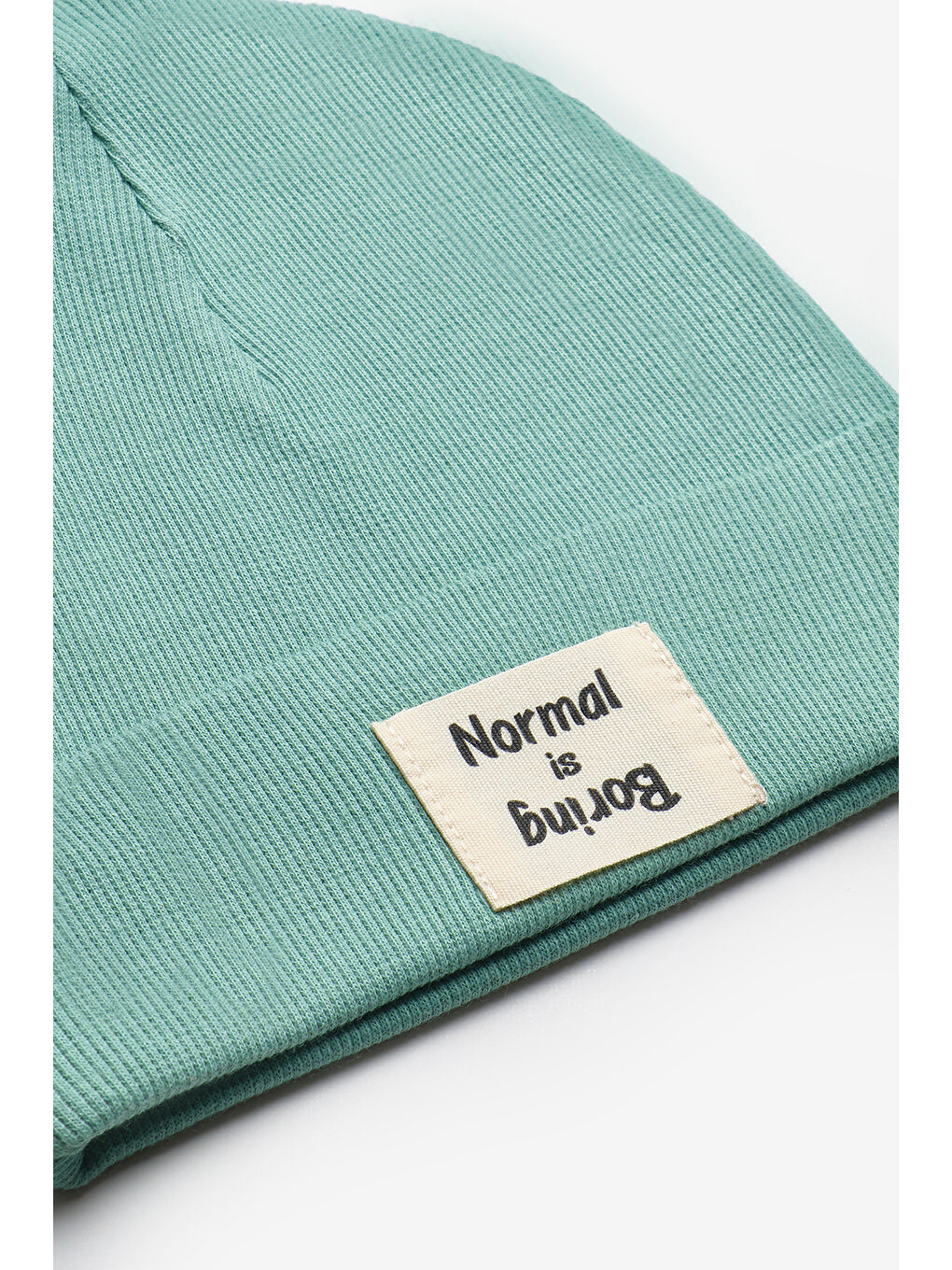 Yeşil Mint Mottolu Çocuk Bere-1