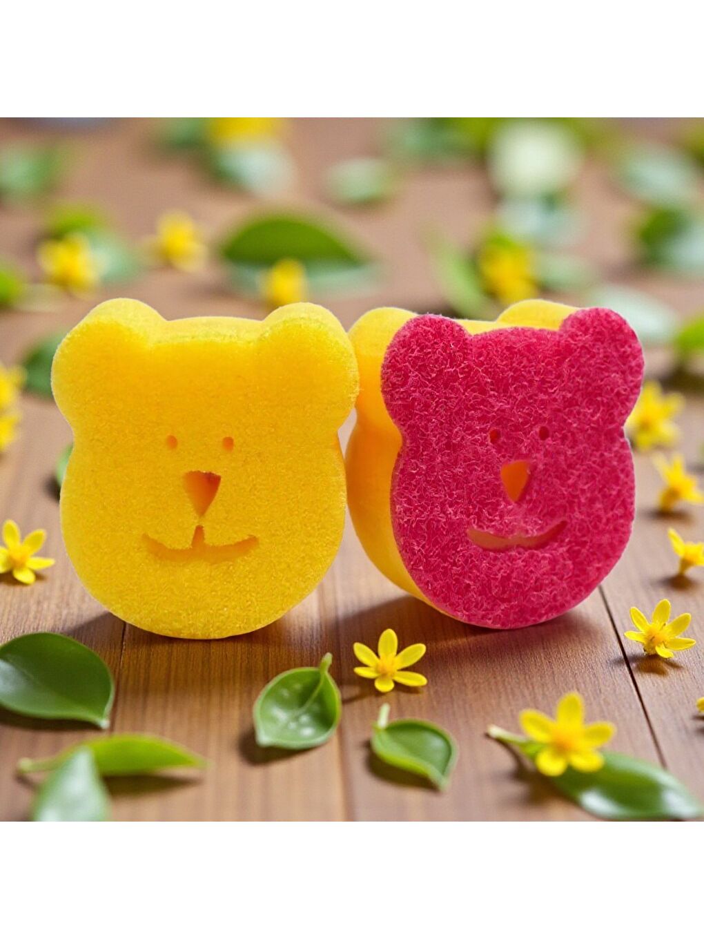 Sponge Çift Taraflı Gülen Yüz Çok Amaçlı Sihirli Bulaşık Süngeri 2 Adet-4