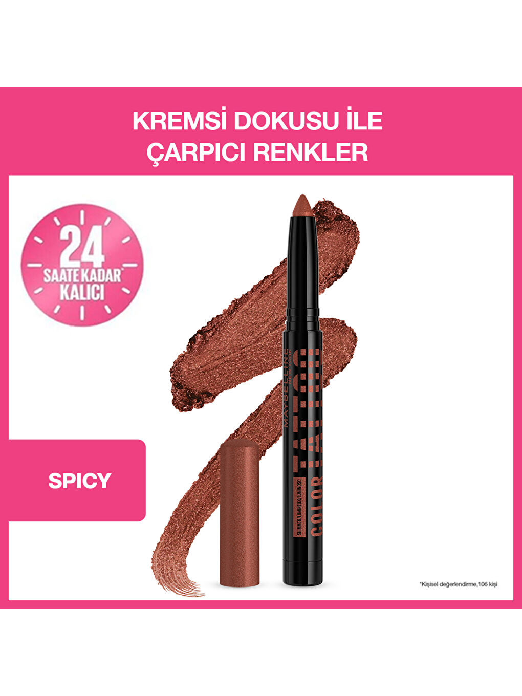 Maybelline New York Color Tattoo 24H Eye Stix - Spicy