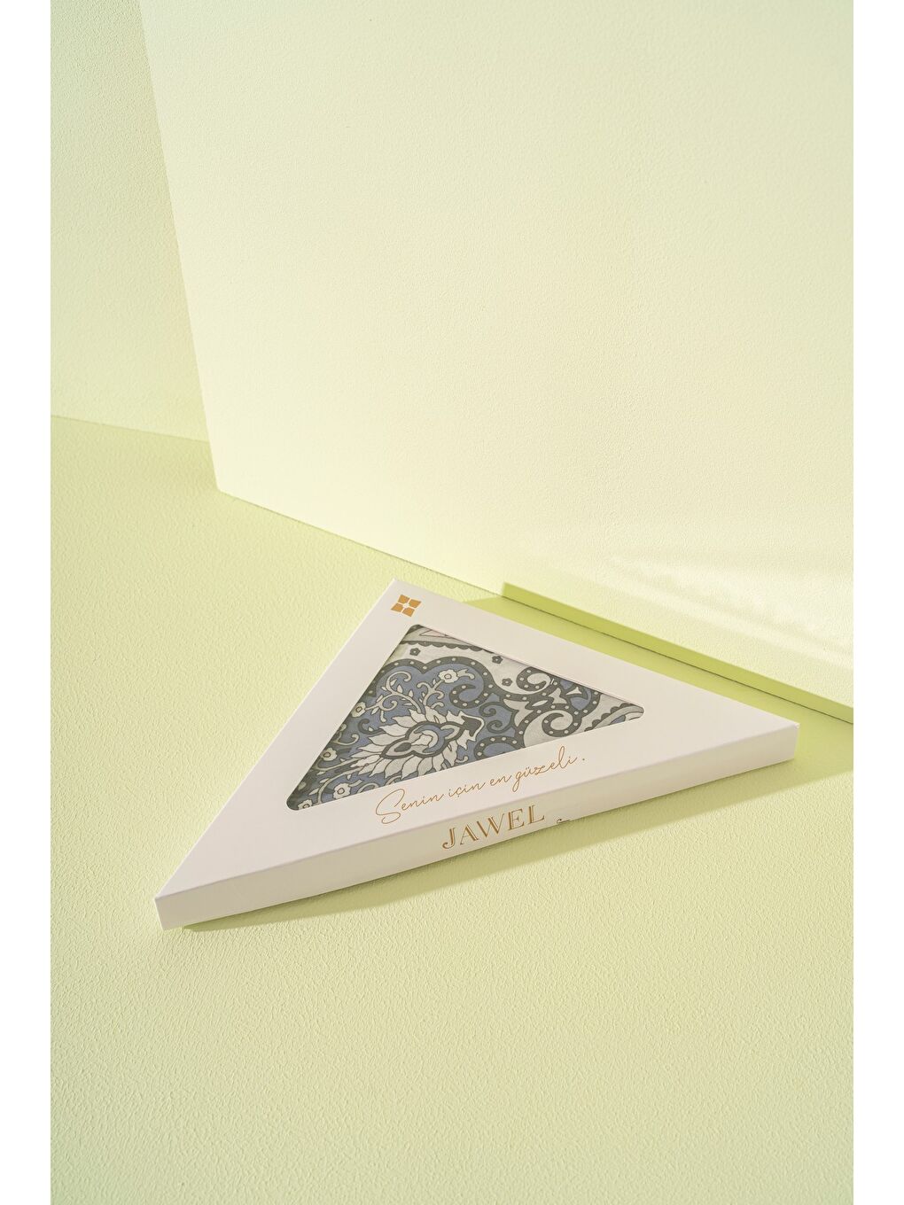 Lacivert Kadın Etnik Desen Soft Tlos Şal-2