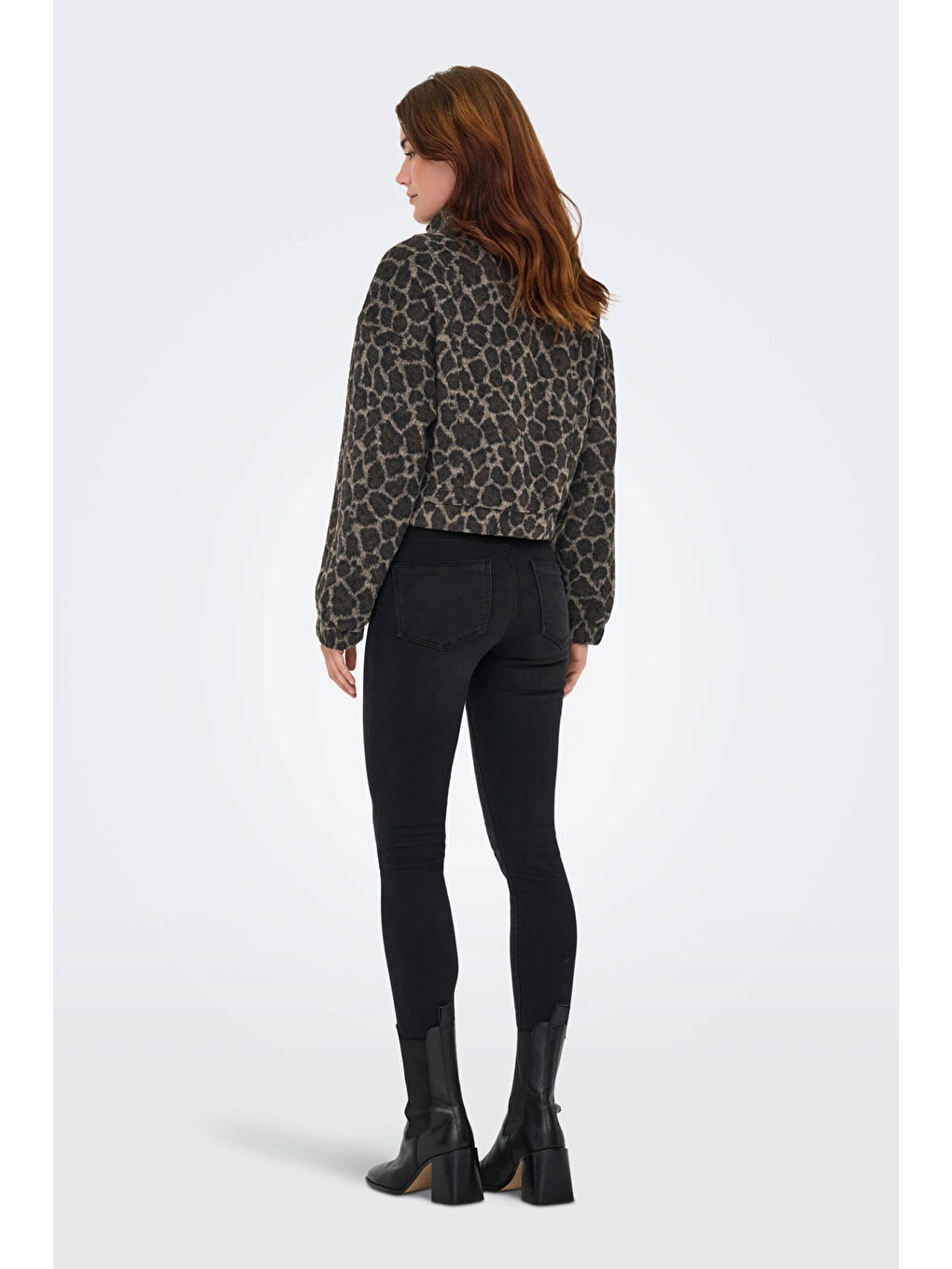 Kahverengi Onlemılia Regular Fit Dik Yaka Düğmeli Kadın Ceket 15349082-1