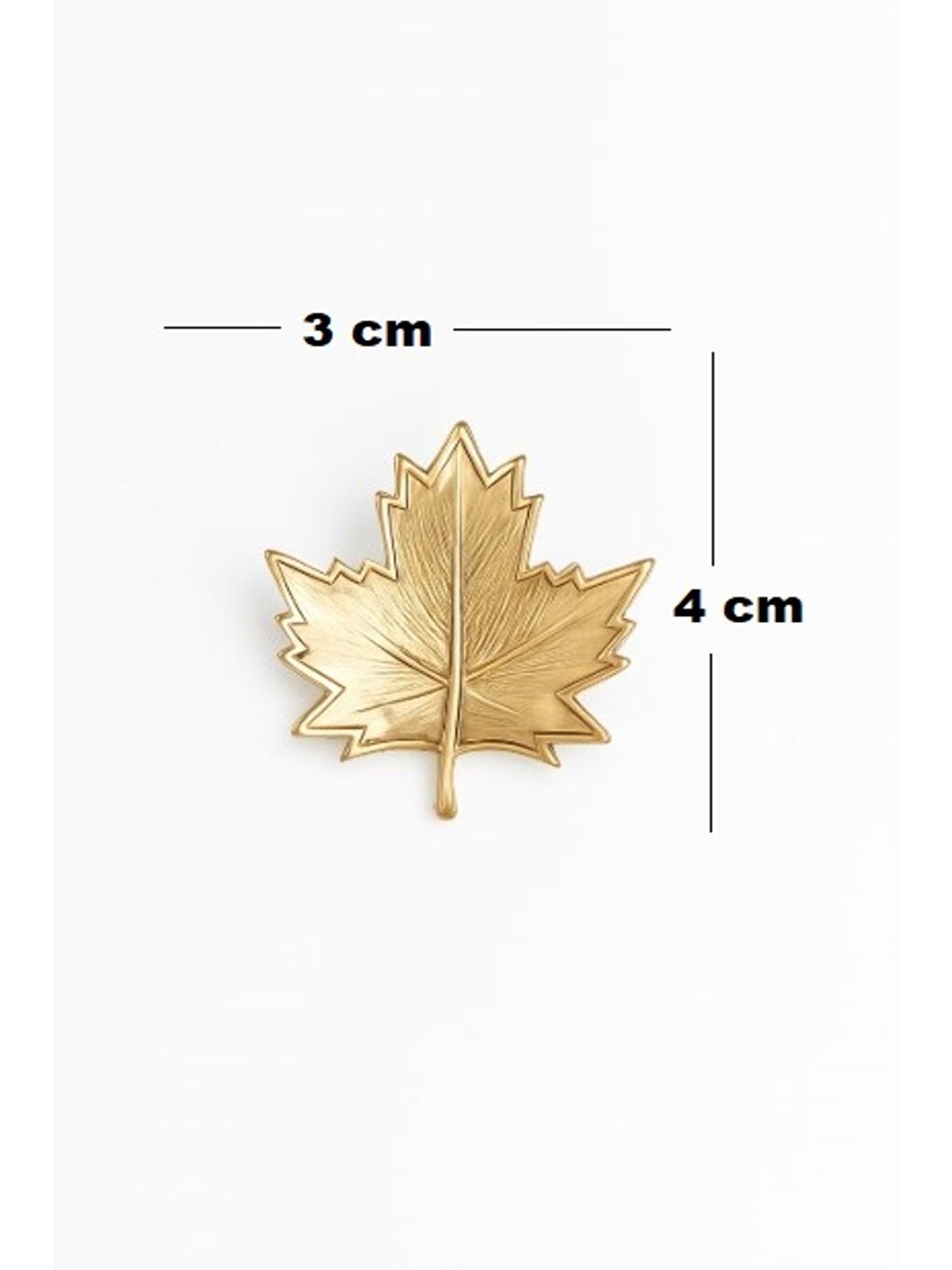 Sarı Altın Sonbahar Yaprağı Broş Yaka iğnesi-3