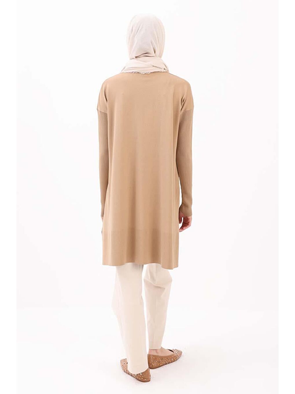 Kahverengi Bisküvi-Önü Kısa Arkası Uzun Tunik-2