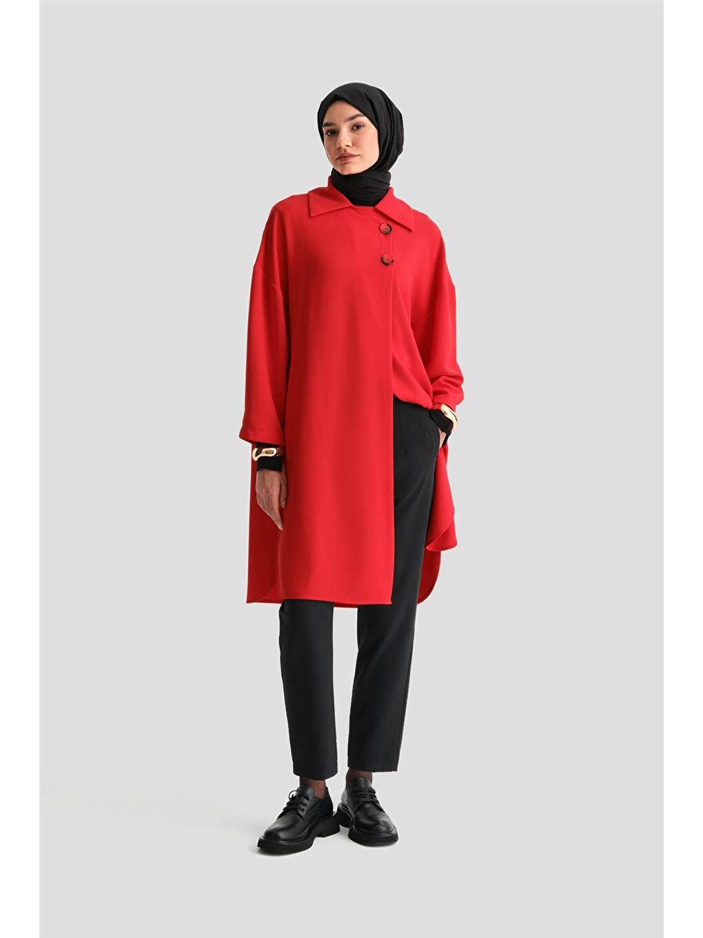 ARMİNE Kirmizi Yarım Astarlı Giy Çık 24K5605 Kırmızı - 1