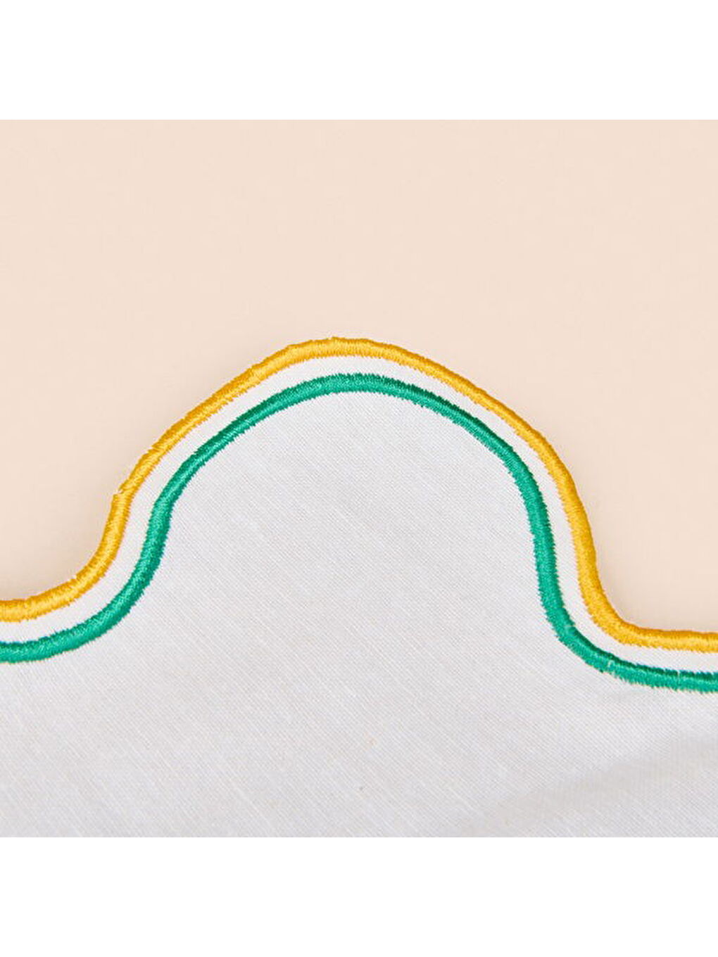 Karışık Soft Nonna Amerikan Servis - Hardal / Yeşil - 30x50 cm-5