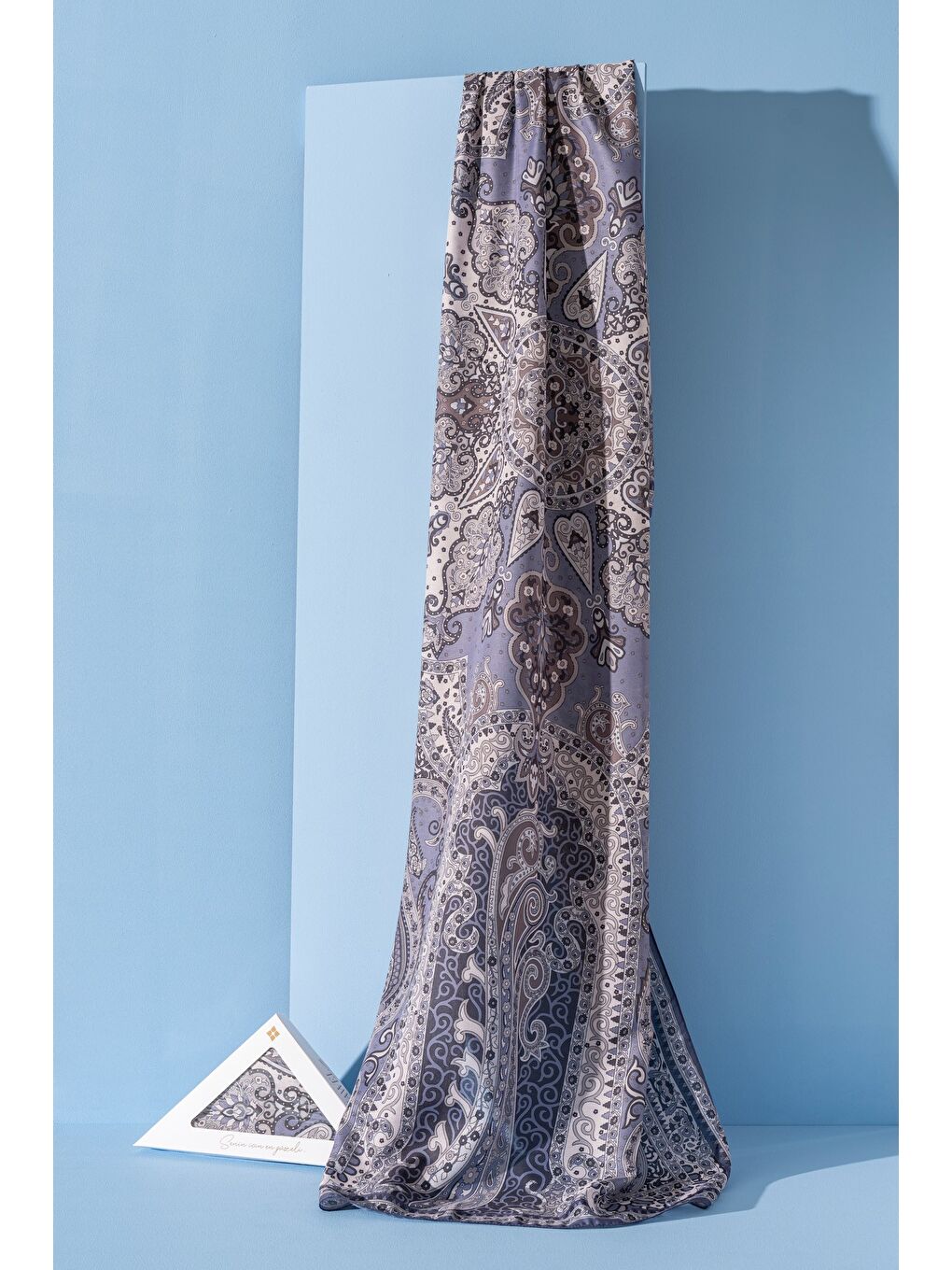 Mor Kadın Etnik Desen Soft Tlos Şal