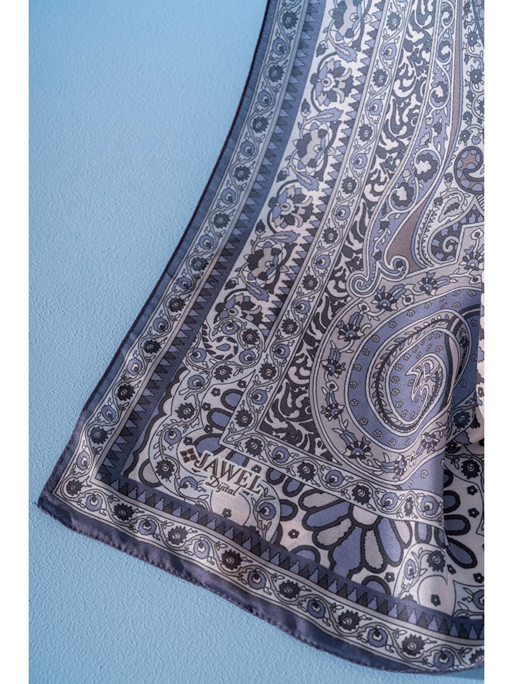 Mor Kadın Etnik Desen Soft Tlos Şal-1