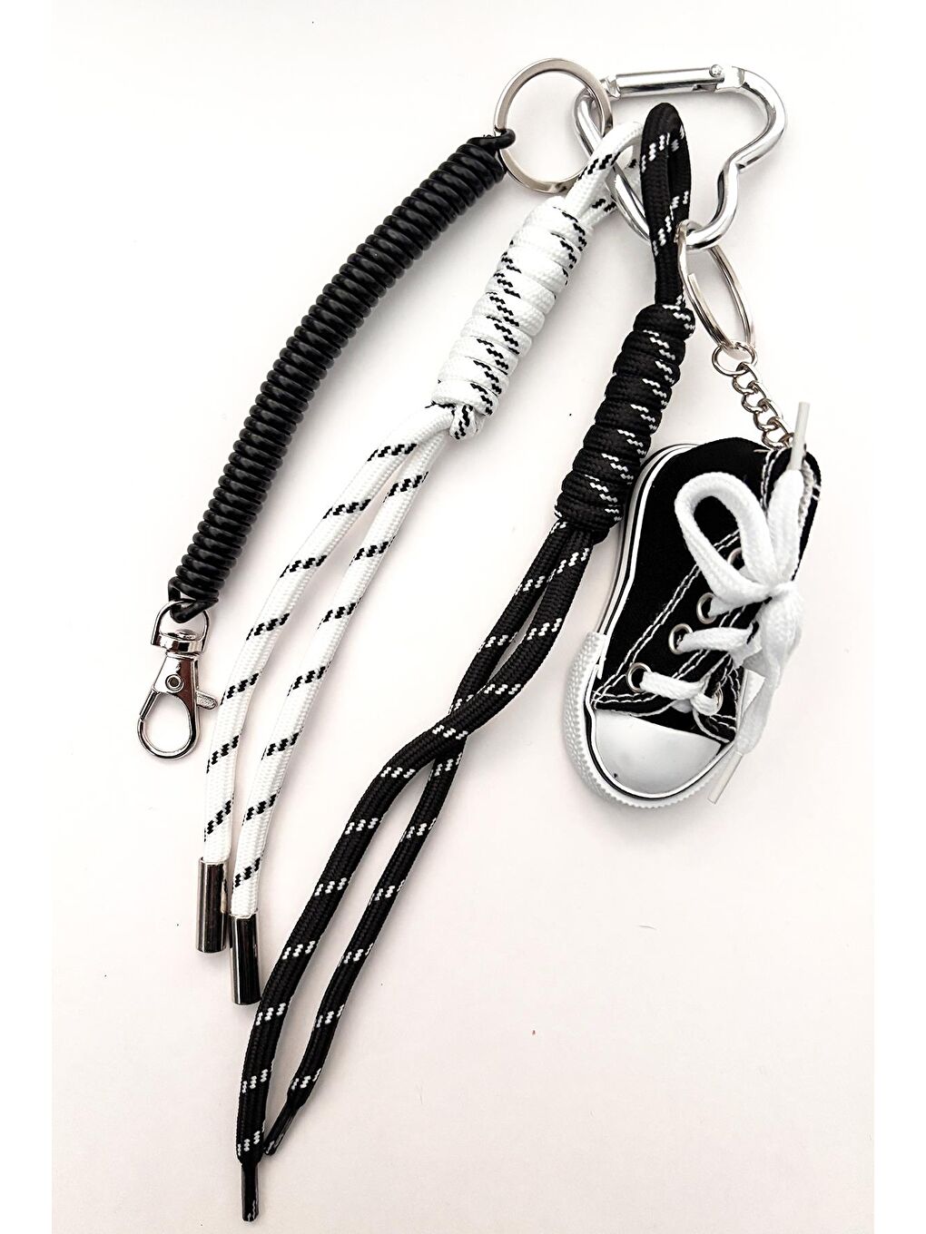 New Obsessions Siyah Spor Ayakkabı Sneakers Charm Anahtarlık Çanta Süsü