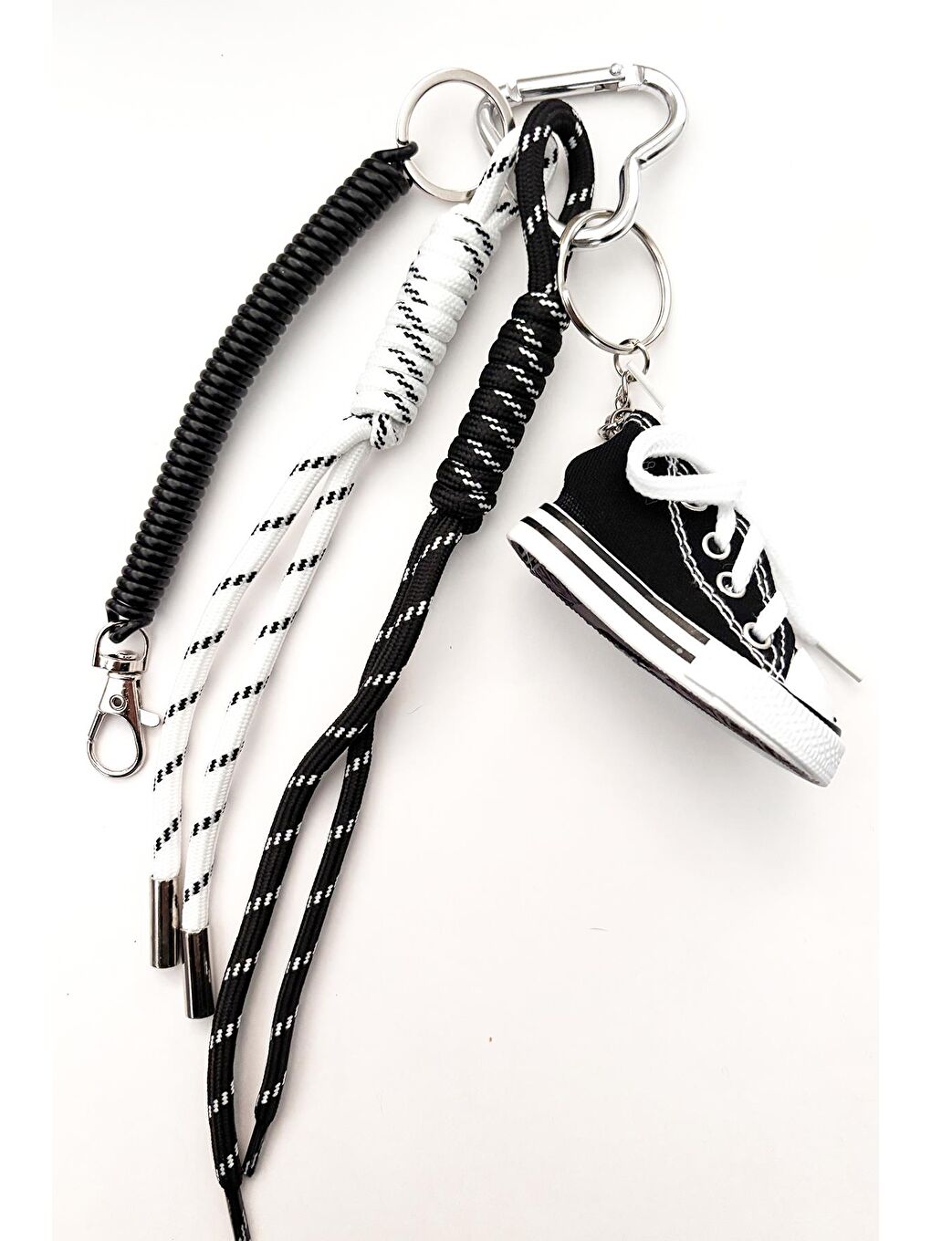 New Obsessions Siyah Spor Ayakkabı Sneakers Charm Anahtarlık Çanta Süsü - 1