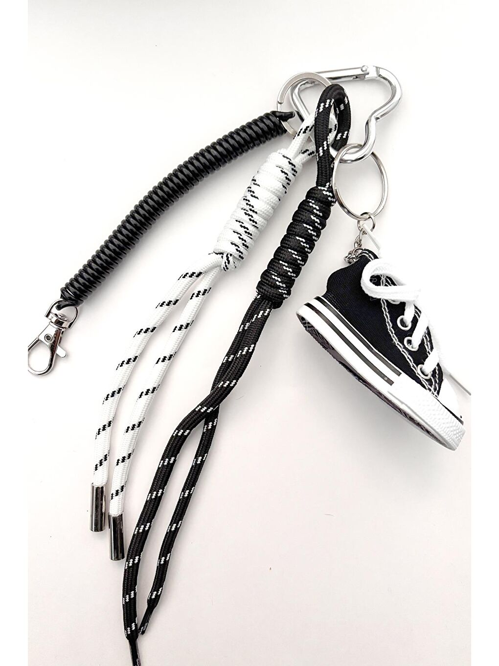New Obsessions Siyah Spor Ayakkabı Sneakers Charm Anahtarlık Çanta Süsü - 2
