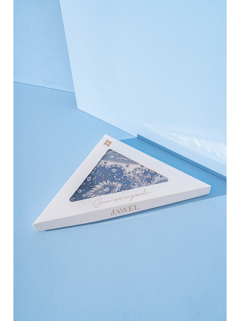 İndigo Kadın Etnik Desen Soft Tlos Şal-2