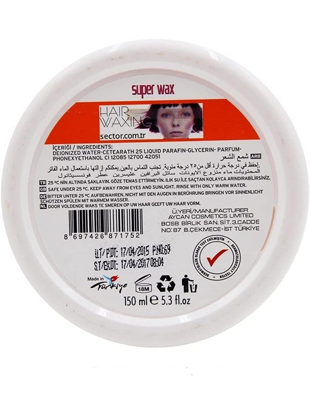 Sector 150ml Wax Hairfruit Strong 150 ml Saç Bakım Wax'ı Parlaklık ve Güçlü Tutuş-2