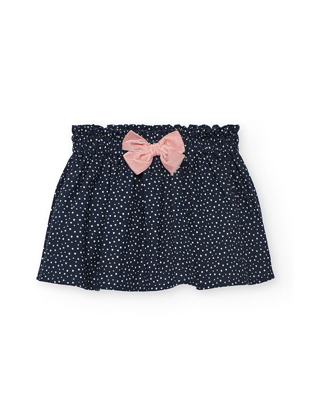 Lacivert Kız Çocuk Puantiyeli Etek