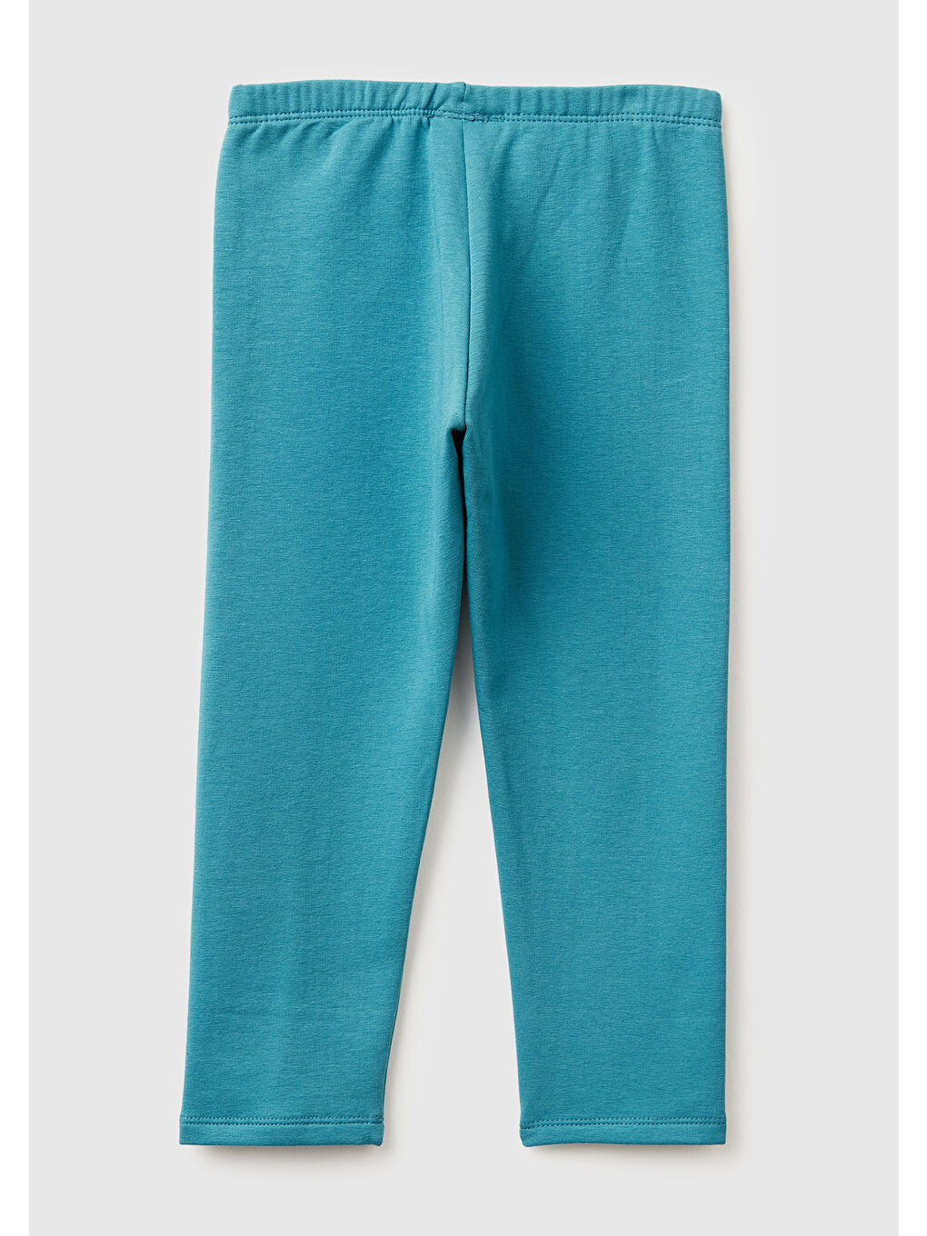 Kız Çocuk Petrol Mavisi Beli Logo İşlemeli Regular Fit Tayt-1