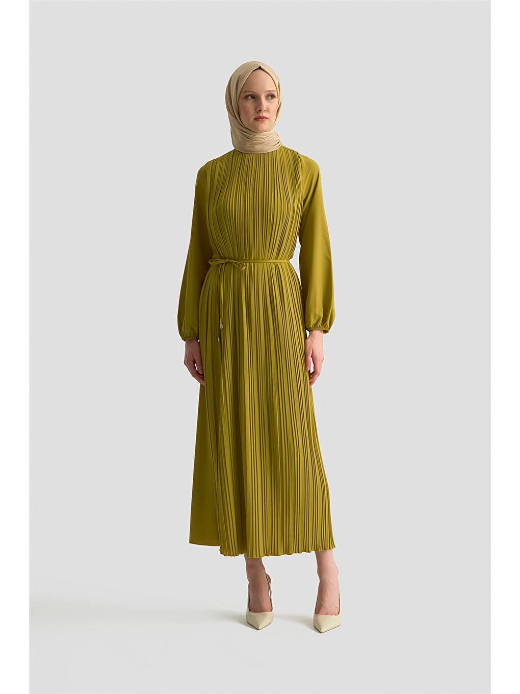 Elbise Ortd9435-1 Yağ Yeşili