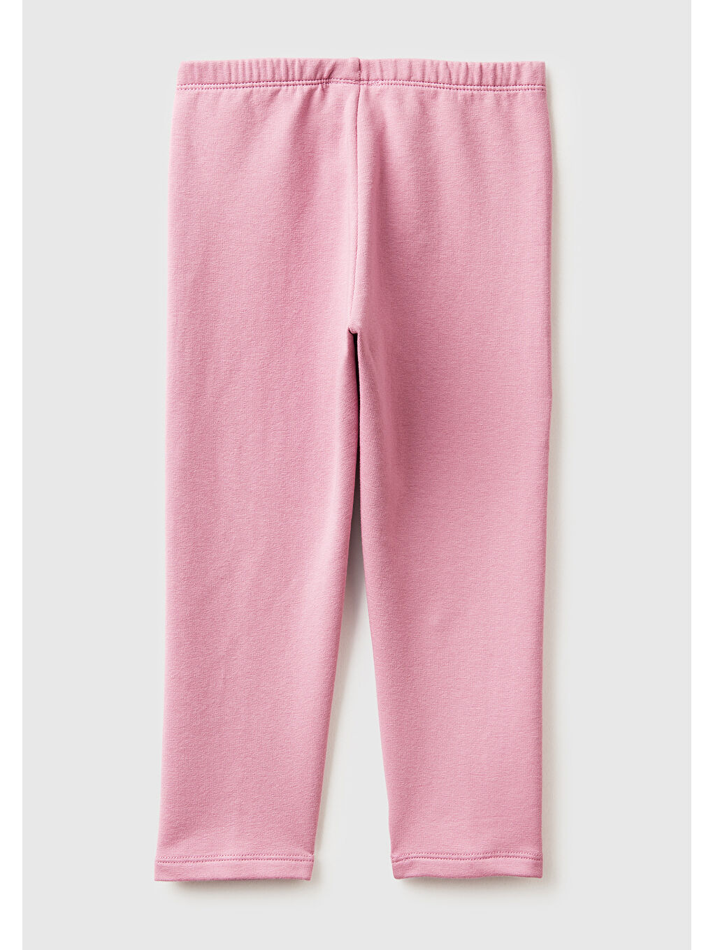 Pembe Kız Çocuk Gül Kurusu Beli Logo İşlemeli Regular Fit Tayt-1