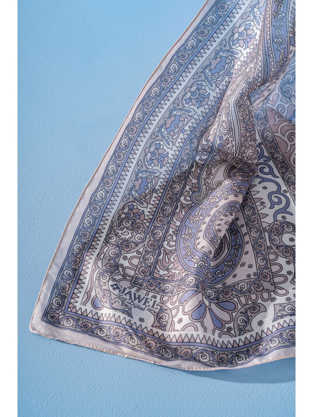 Lila Kadın Etnik Desen Soft Tlos Şal-1