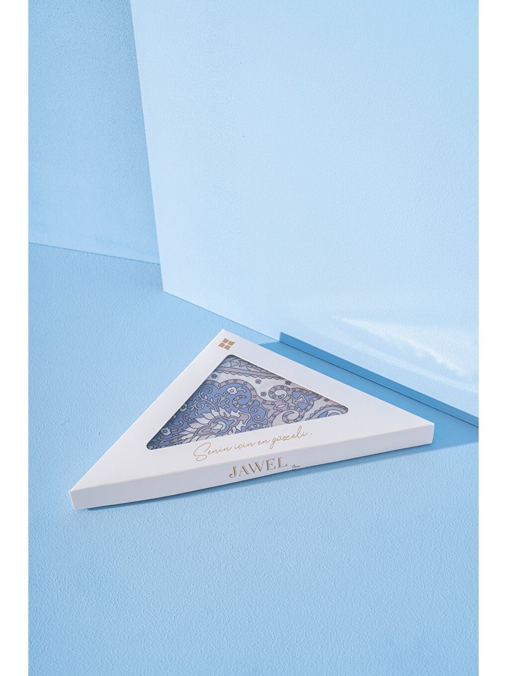 Lila Kadın Etnik Desen Soft Tlos Şal-2