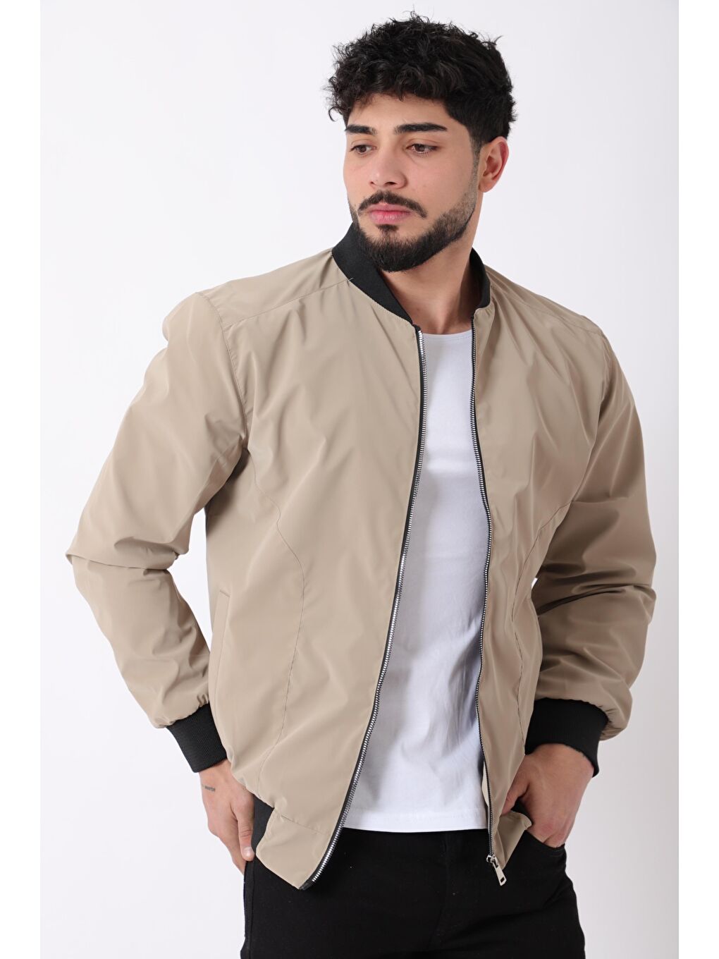 Bej Kolej Yaka Bel Lastikli Nova Deri Mont PLDP 3001_50449-1