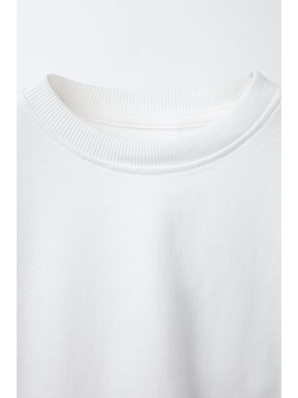 Karışık Unisex Çocuk Pamuklu Siyah & Beyaz Düz Uzun Kollu T-Shirt 2'Li Set-3