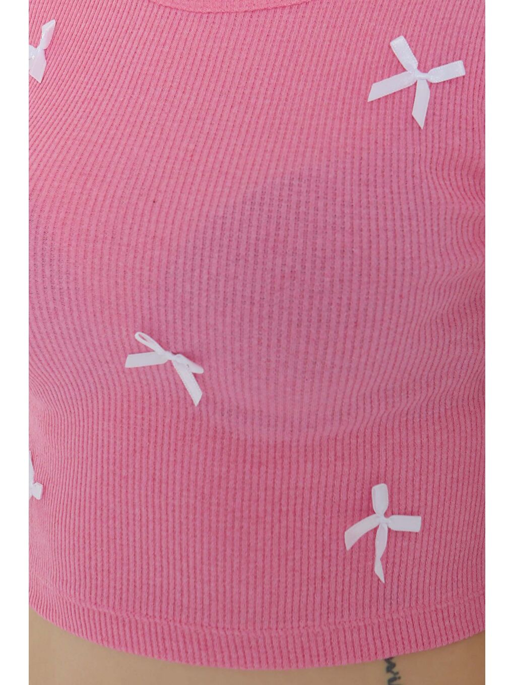 Kurdale Detaylı Bady Pembe - 27142-5