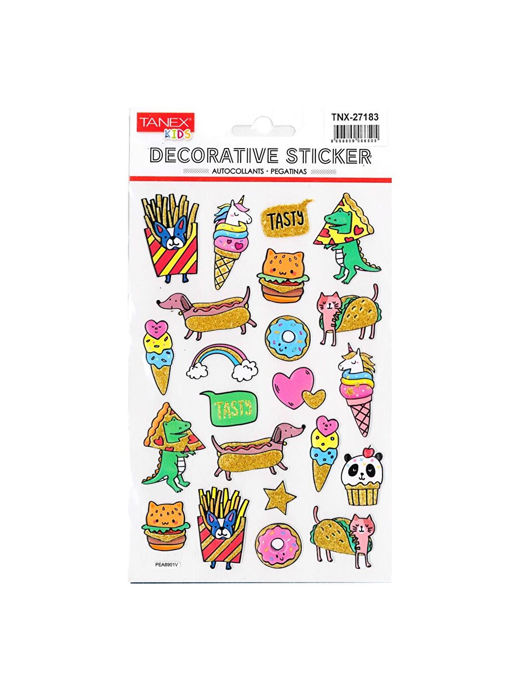 Kids Sticker Puffy Atıştırma Şekilli Hayvan Serisi (27183)