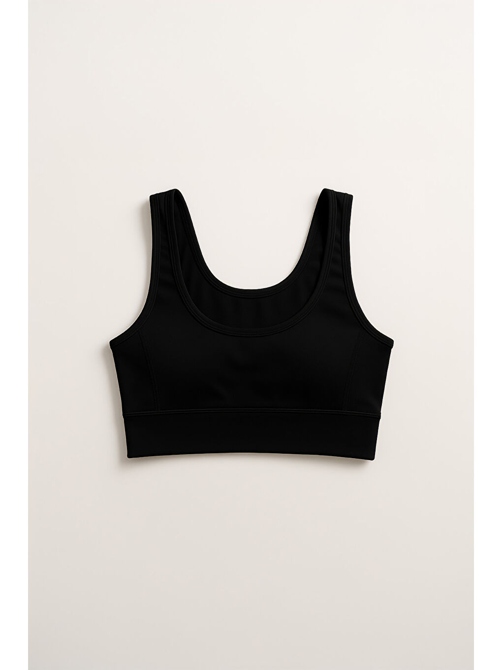 Siyah Kalın Askılı Toparlayıcı Spor Büstiyer-2