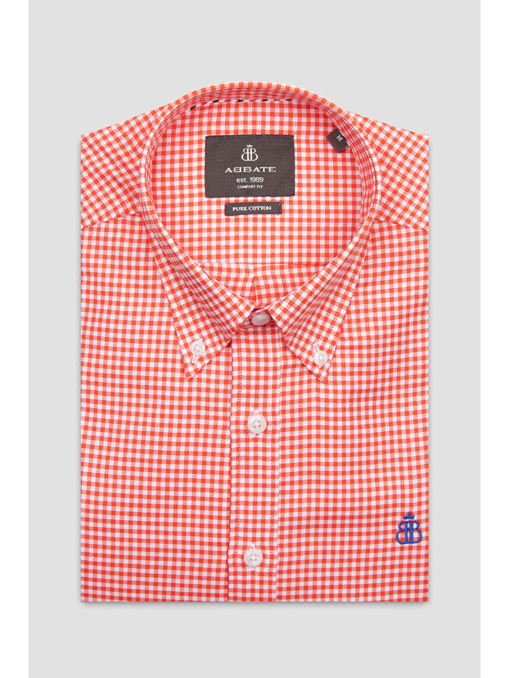 Luca Oxford Pamuklu Comfort Fit Pembe Düğmeli Yaka Erkek Kareli Gömlek-3
