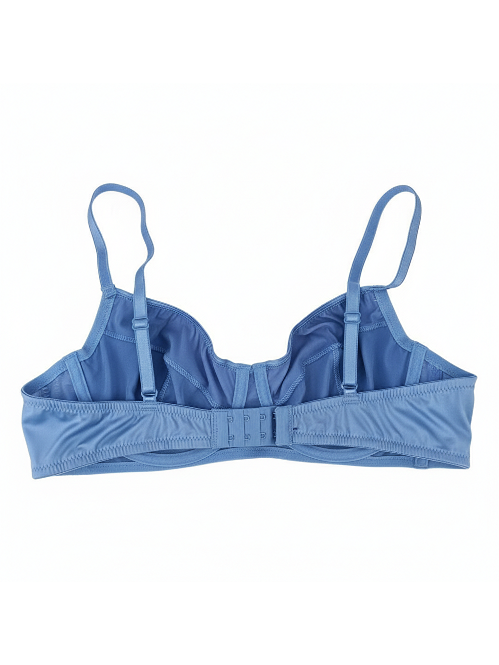 Kadın Saten Balenli Mavi Renk Sütyen Bb2081-1