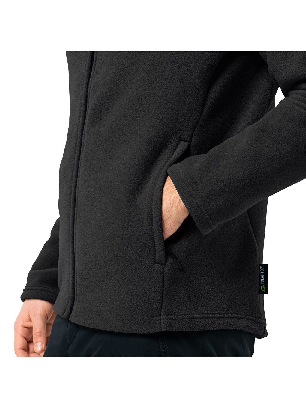 Winterstein Fz Erkek Siyah Polar Fermuarlı Sweatshirt-1