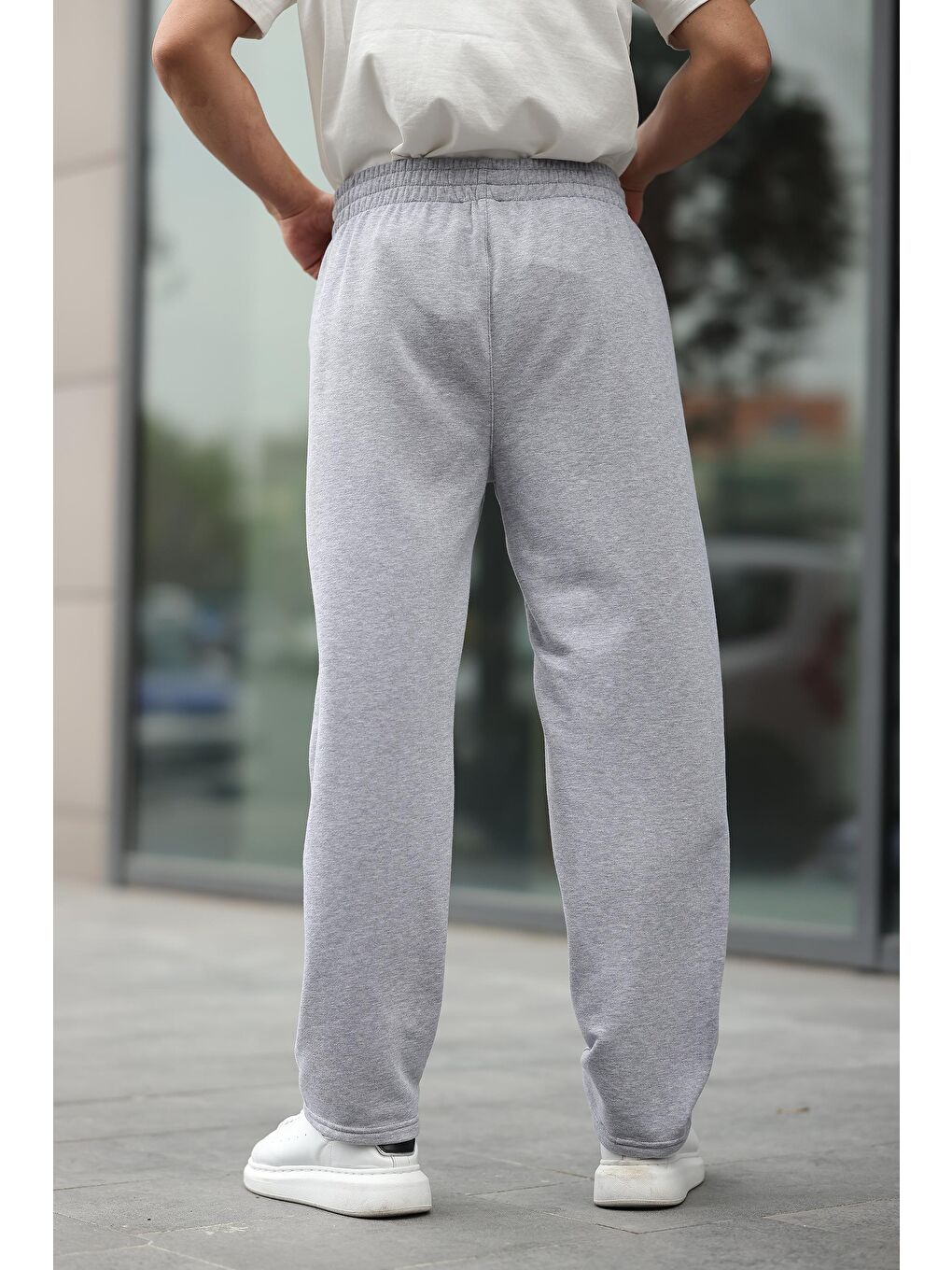 Gri Rahat Kesim Erkek Eşofman Altı E6560-8