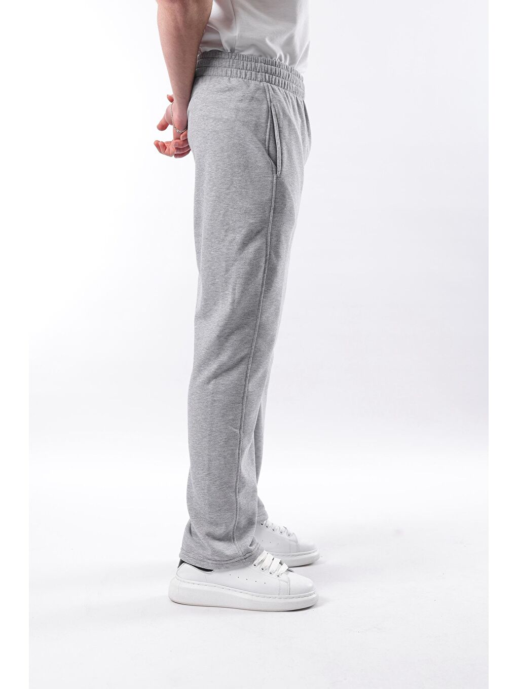 Gri Rahat Kesim Erkek Eşofman Altı E6560-9