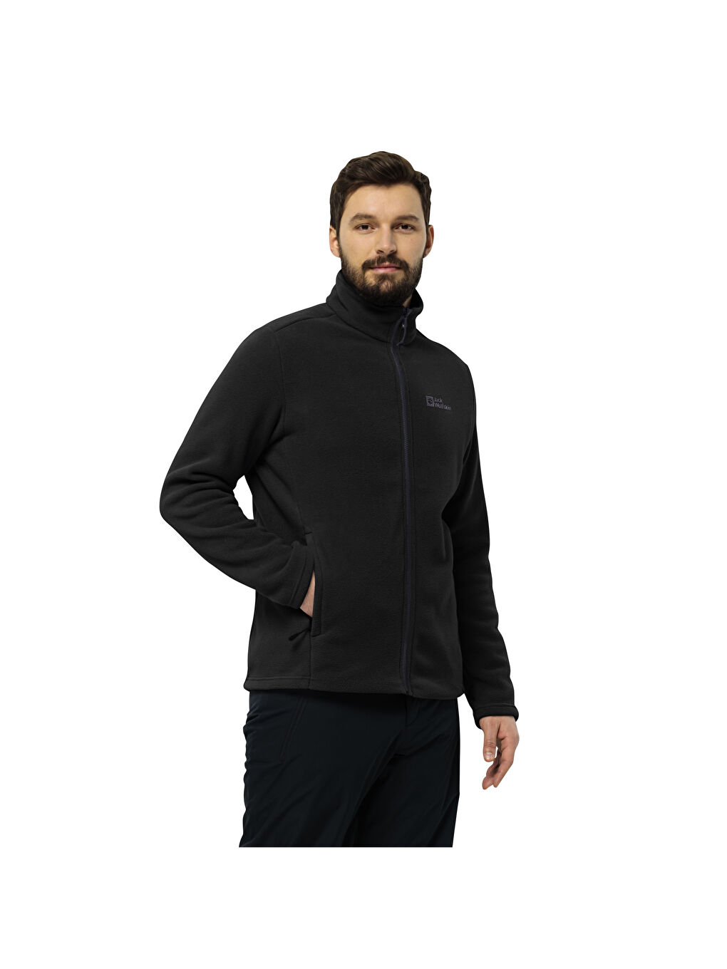Winterstein Fz Erkek Siyah Polar Fermuarlı Sweatshirt-7
