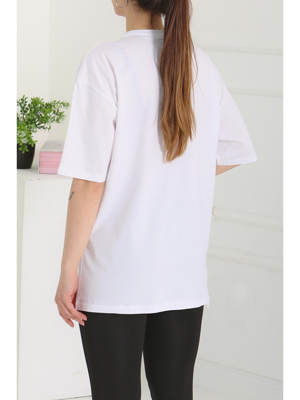 Baskılı Kısa Kollu T-Şhirt Beyaz - 27119-4