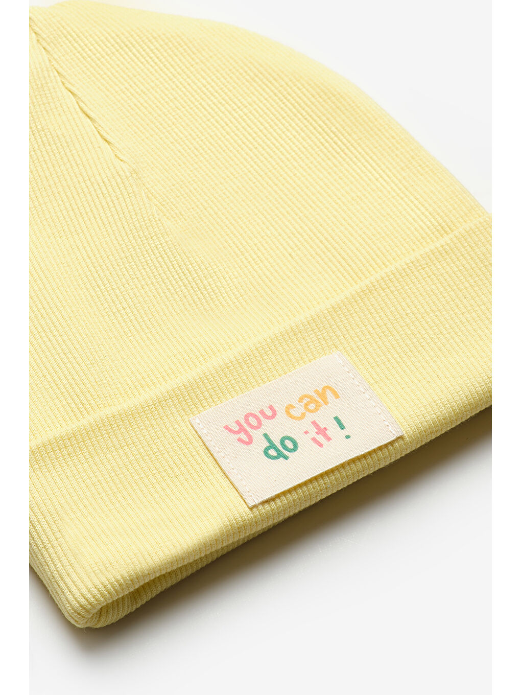 Sarı Mottolu Çocuk Bere-1