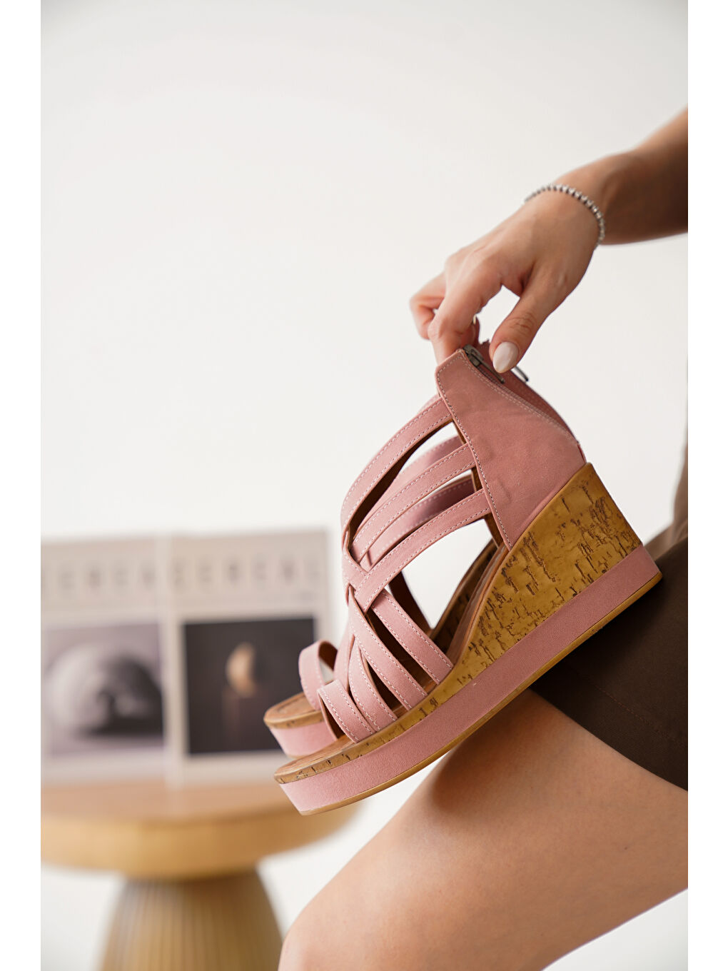 Pembe D02000 Günlük Kadın Klasik Dolgu Topuklu Ayakkabı-1