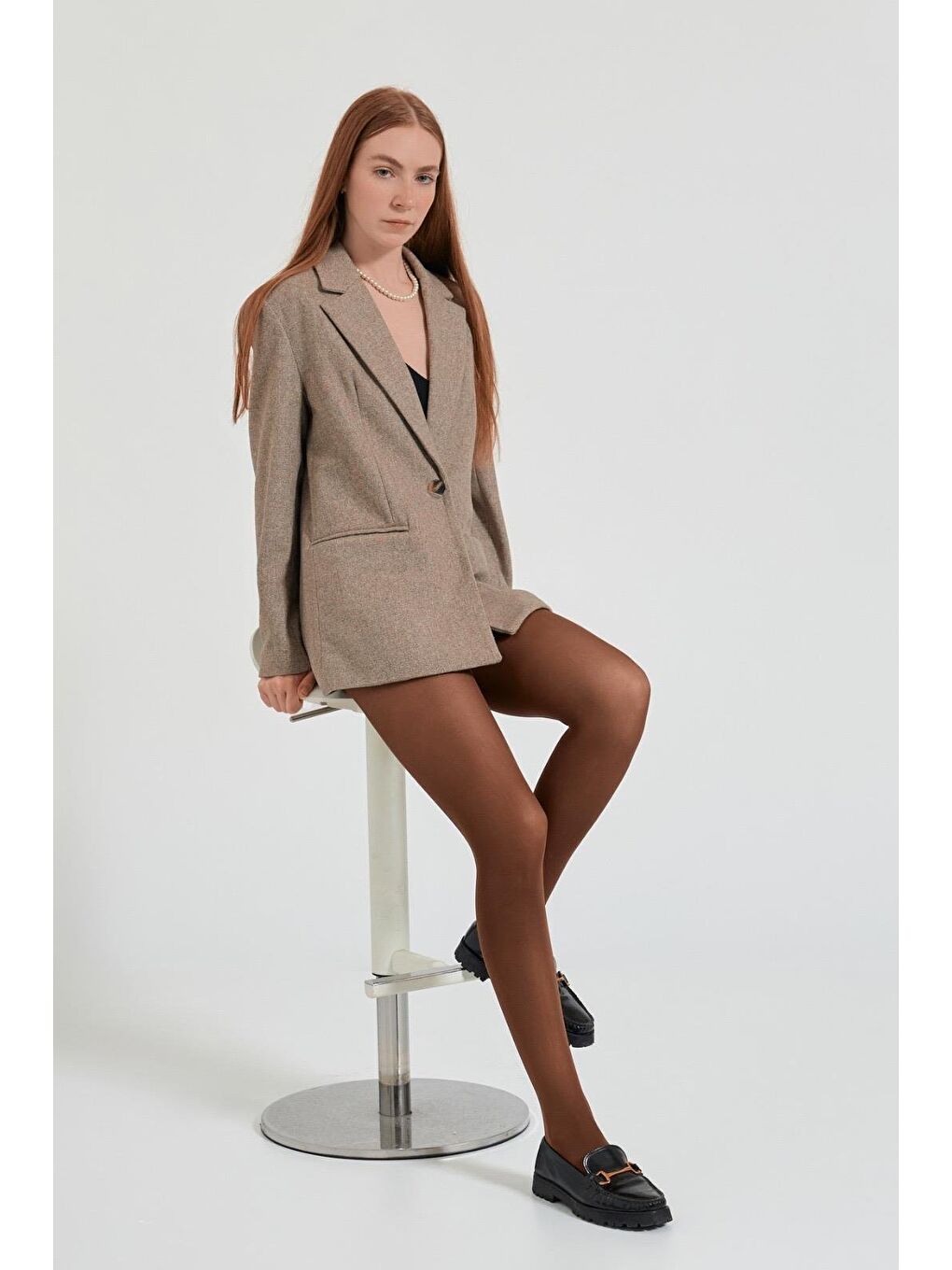 Kadın 90 Den Opak Külotlu Çorap Kahverengi