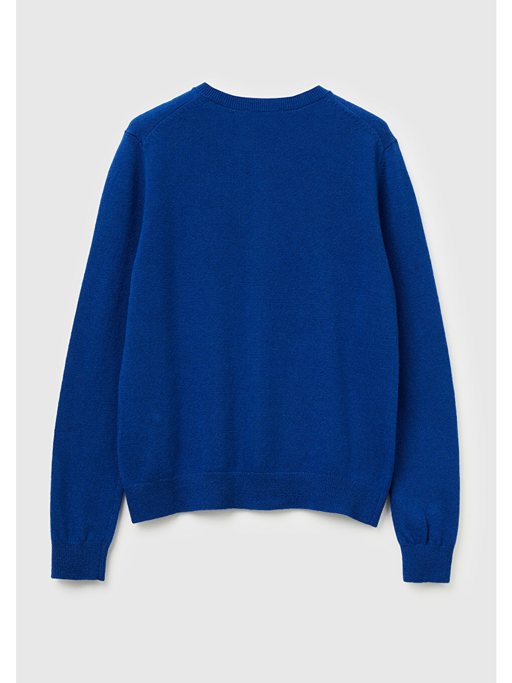 Kadın Koyu Mavi %100 Merino Bisiklet Yaka Hırka-3