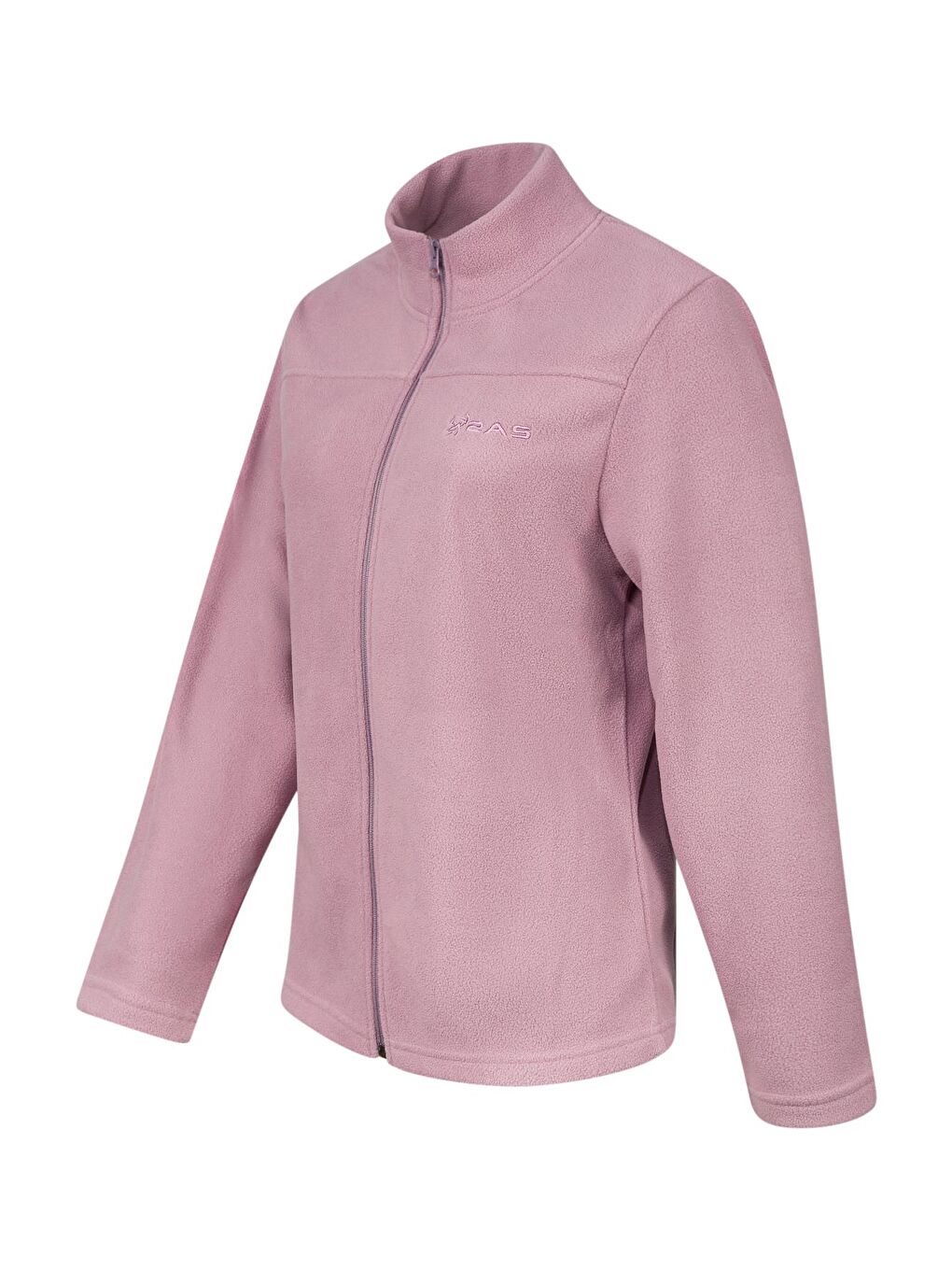 Mor Lea Kadın Tam Fermuarlı Polar Sweatshirt Lila-1