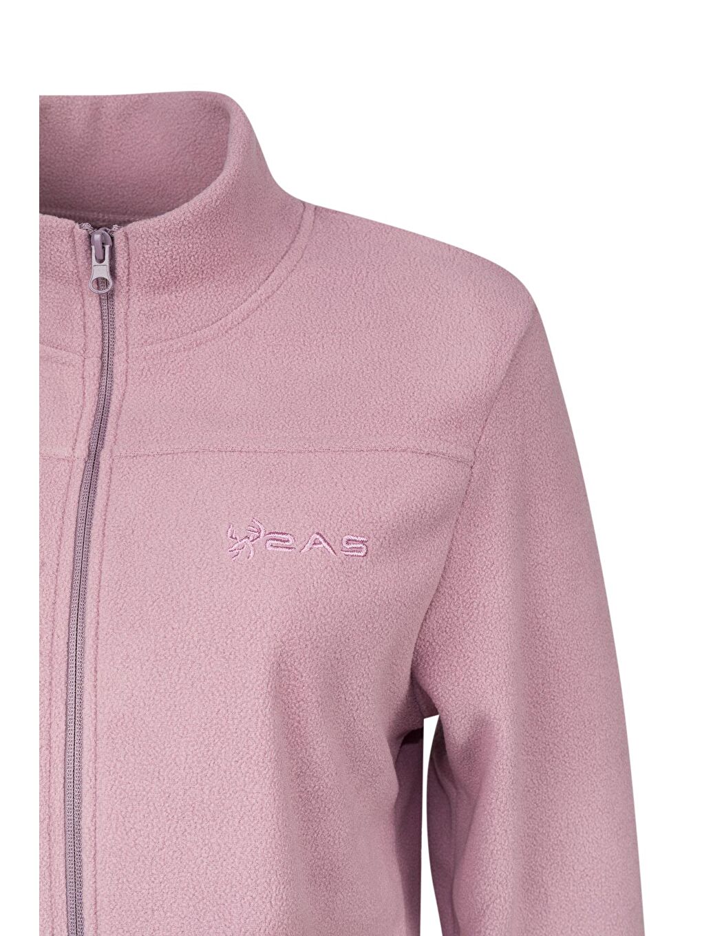 Mor Lea Kadın Tam Fermuarlı Polar Sweatshirt Lila-2