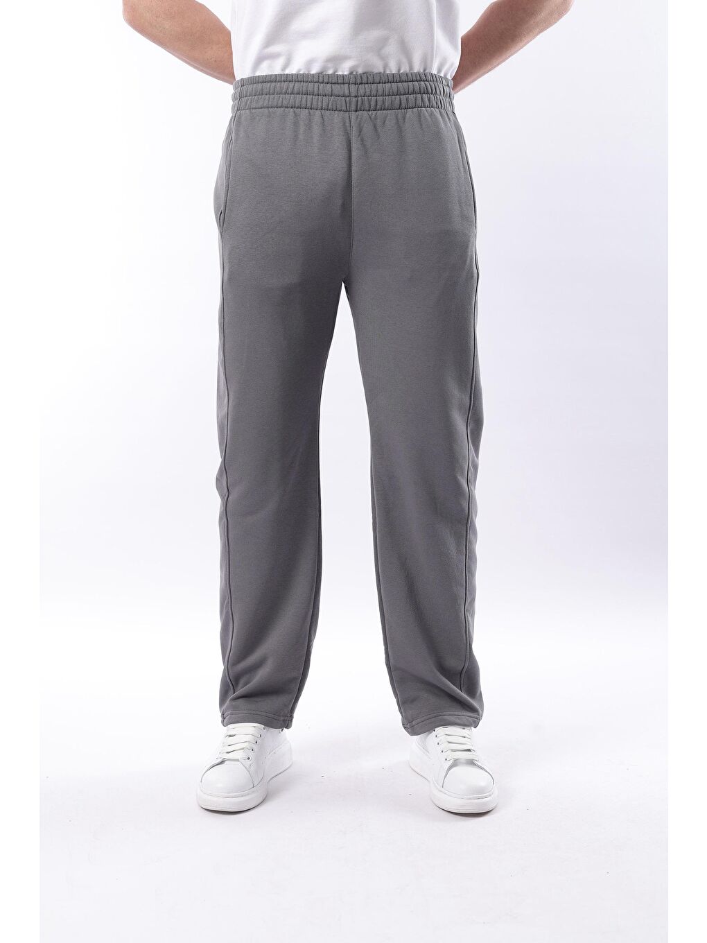 Gri Füme Rahat Kesim Erkek Eşofman Altı E6560-5