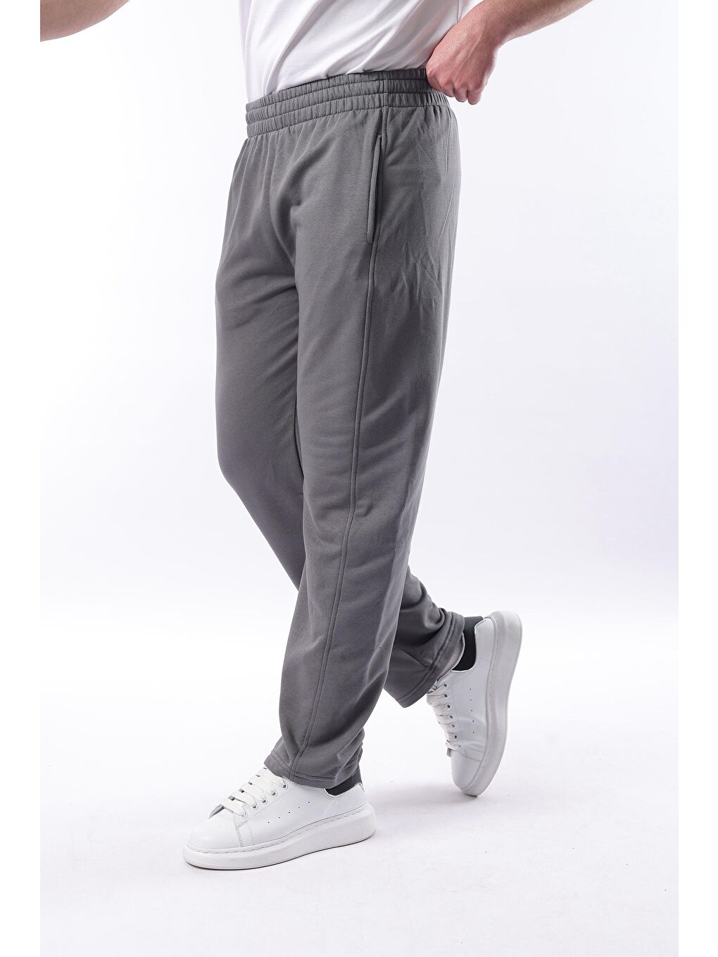 Gri Füme Rahat Kesim Erkek Eşofman Altı E6560-8