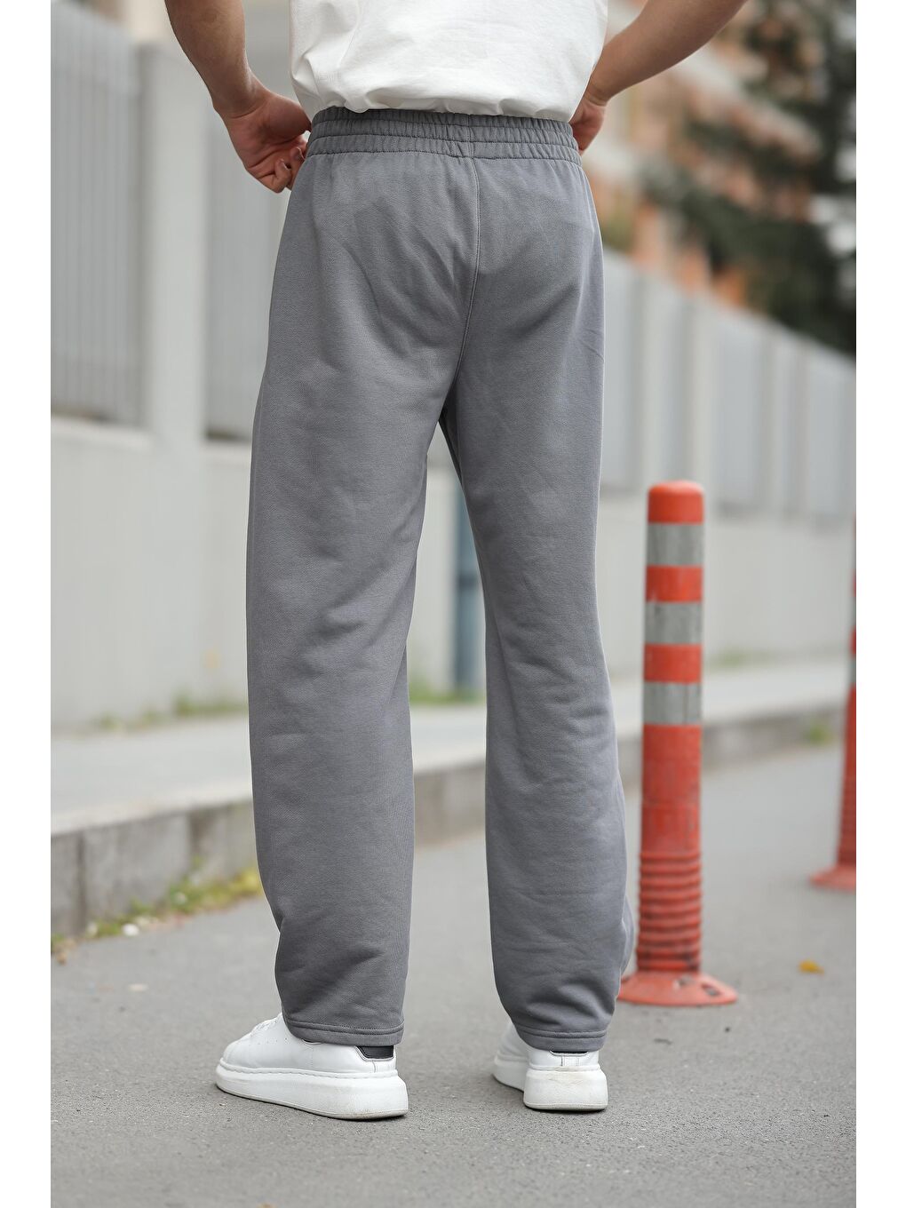 Gri Füme Rahat Kesim Erkek Eşofman Altı E6560-9