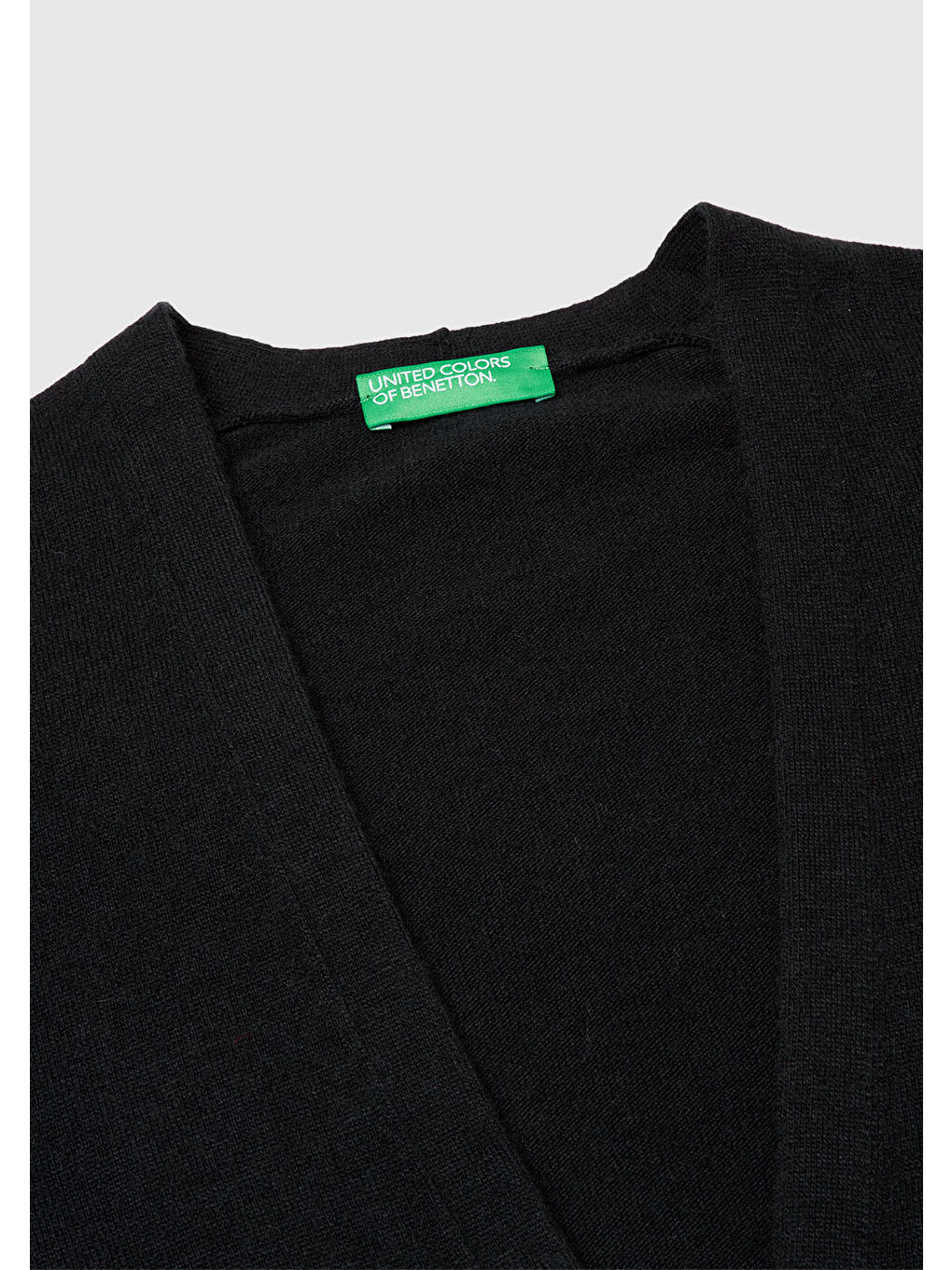 Siyah Kadın Sİyah Yün ve Kaşmir Karışımlı Ribana Detaylı Düğmeli Hırka-6