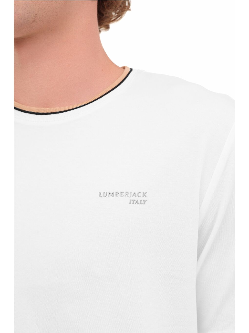 Bej ML ROSIC 11ITL803 5PR Ekru Erkek Kısa Kol T-Shirt-3