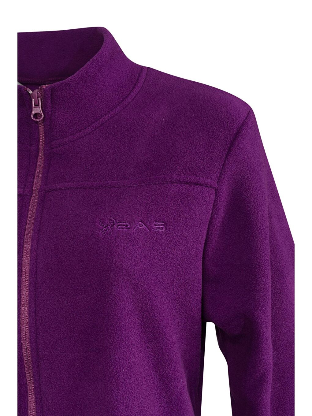 Lea Kadın Tam Fermuarlı Polar Sweatshirt Mor-2