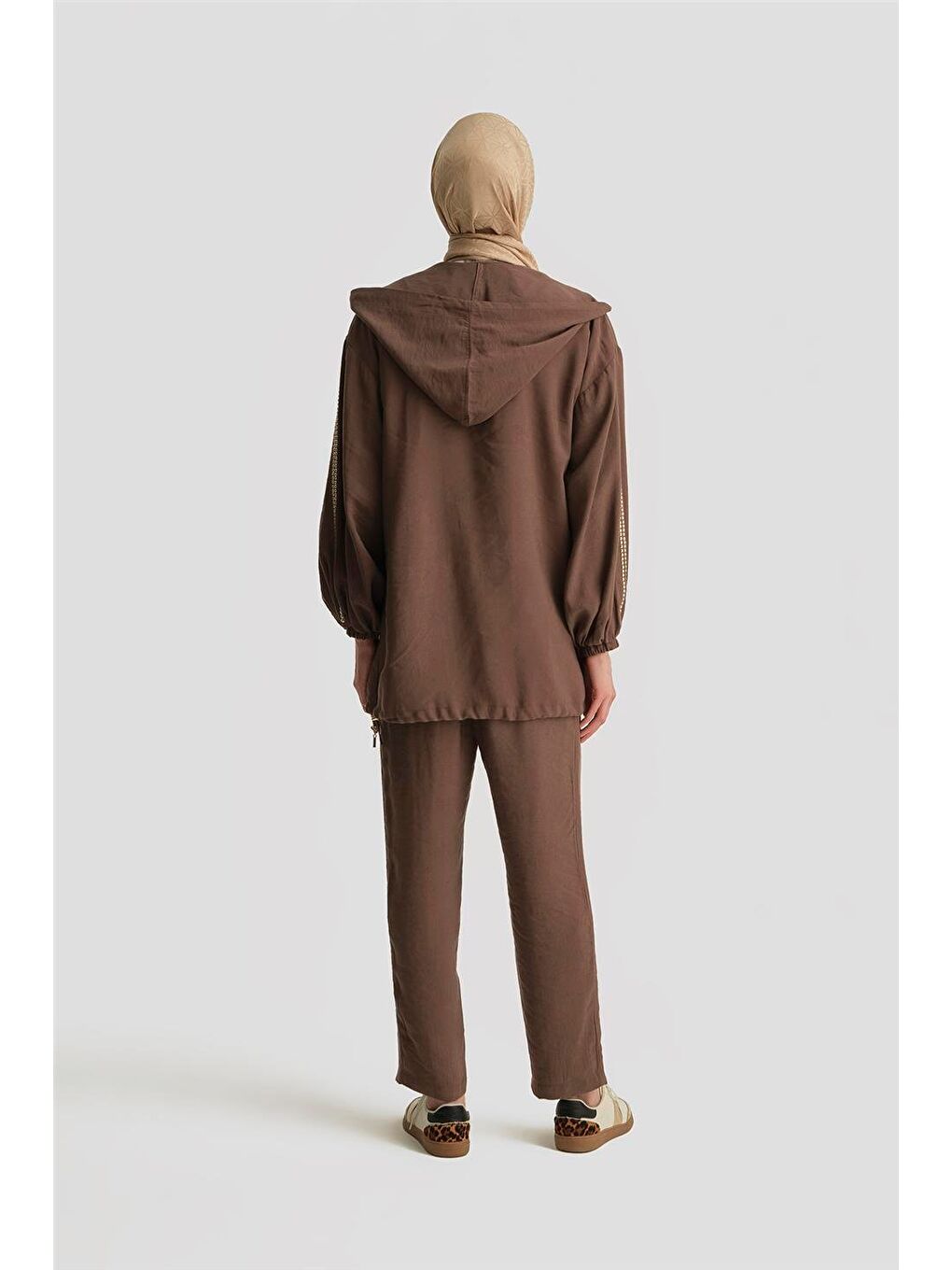 Modal Havuç Pantolon 25Yd4240-2 Kahverengi-3